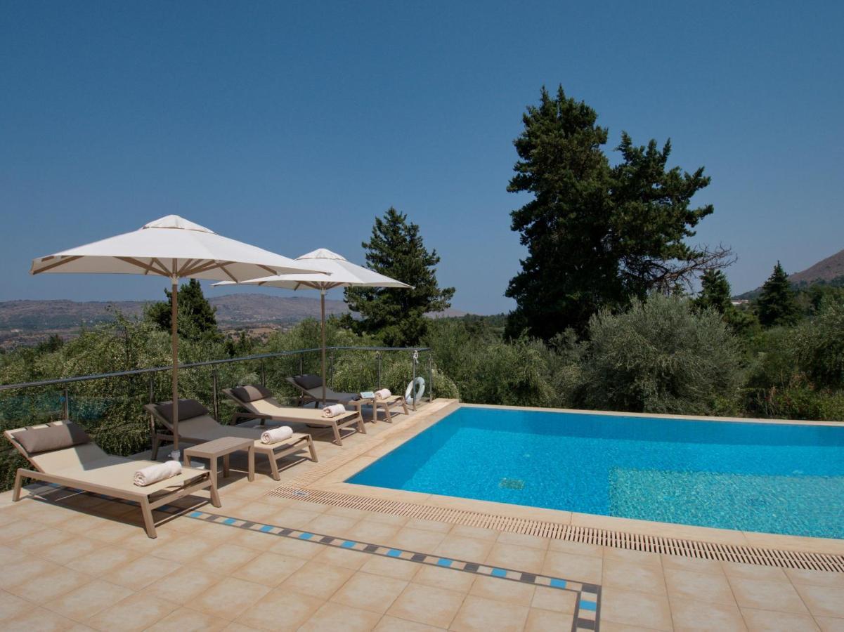 Villa Olivia With Pool Vrises Crete Alikampos Bagian luar foto